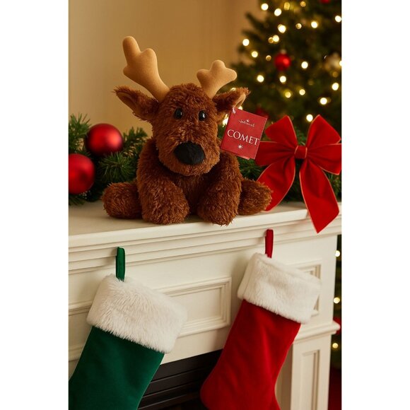 Hallmark Comet Reindeer Plush Stuffed Animal Christmas Holiday Decor 2004 - Picture 1 of 9